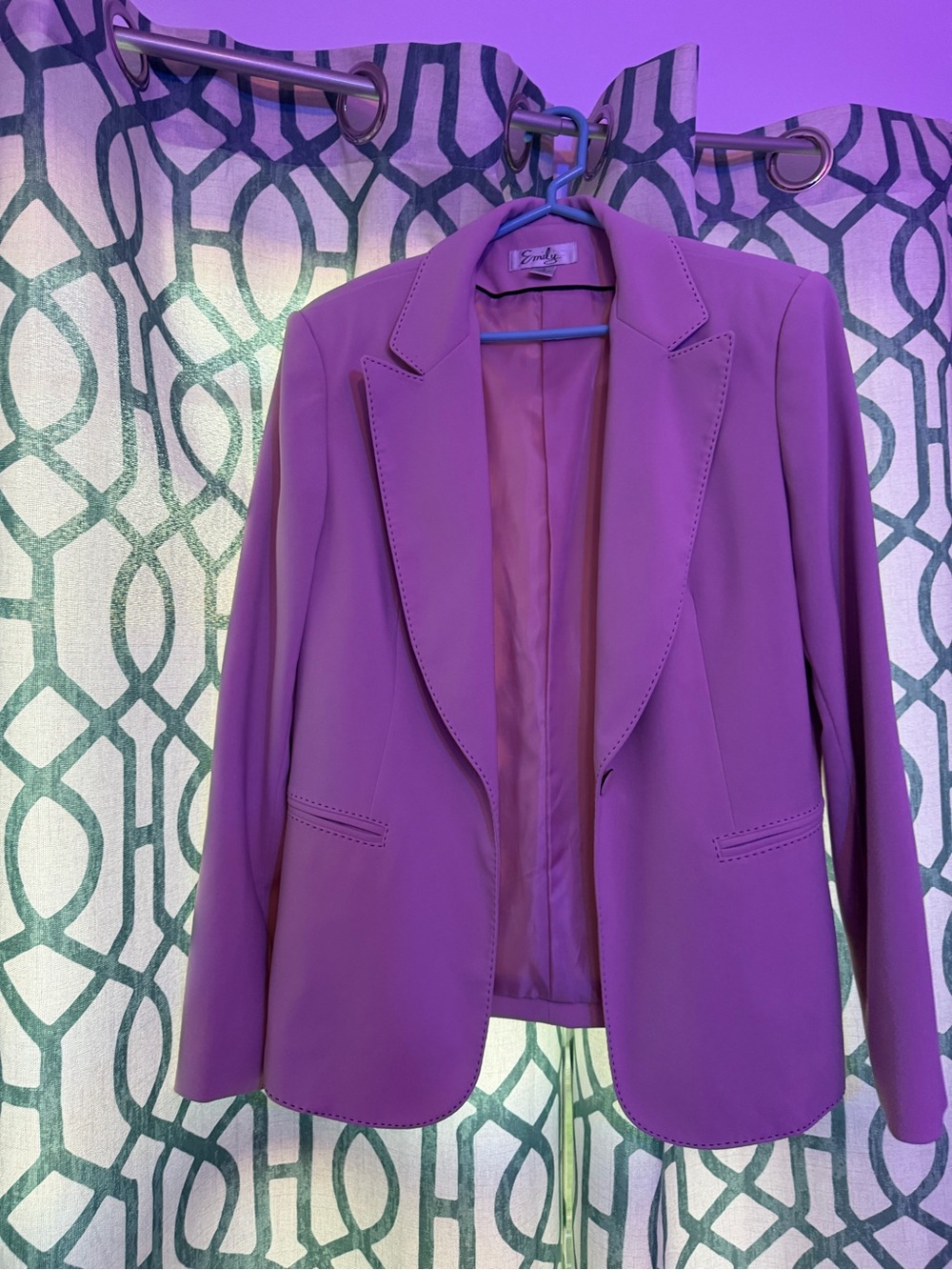 Women's Purple Tailored Blazer Jacket by Eavan